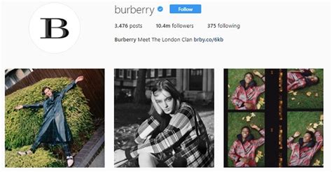 burberry instagram live|burberry instagram followers.